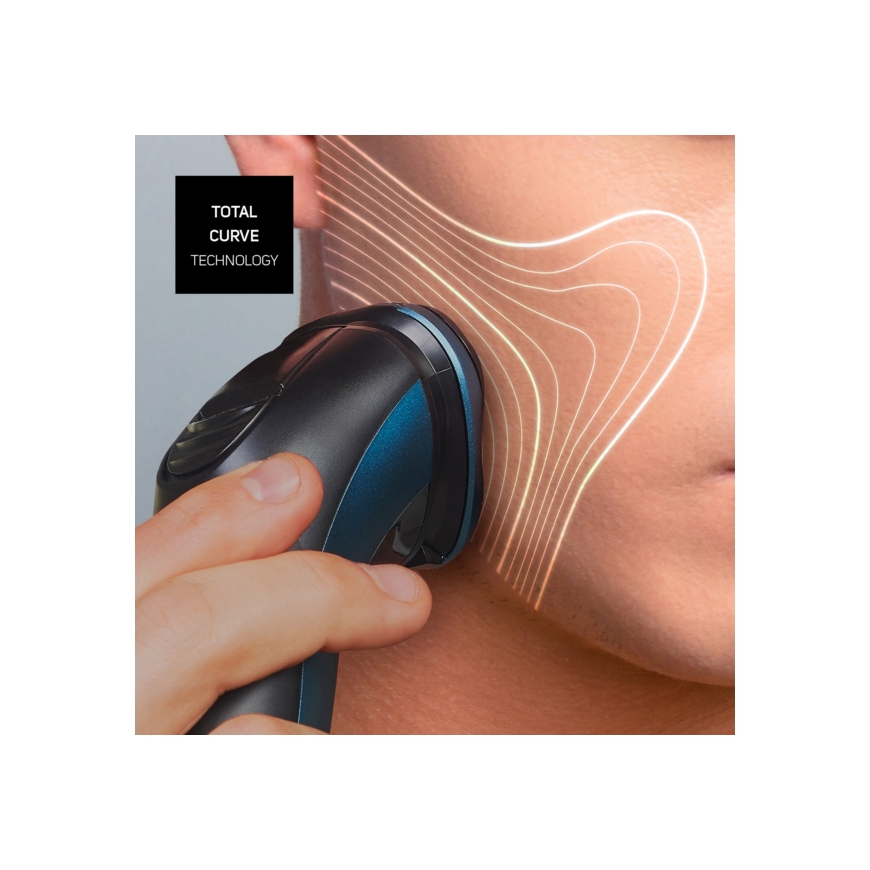 Taurus 3 Side Shave IPX7 Parranajokone kääntyvällä päällä Trimmeri Musta, Sininen – 3