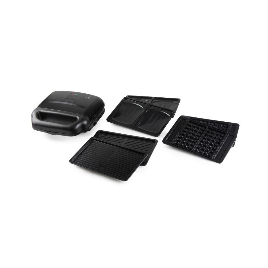 Domo DO9291C, 3 Platten 2 vafele (-s) 1400 W Melns – 5