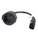 Lanberg CA-C14E-10CC-0018-BK power cable Black 0.18 m C14 coupler Lanberg CA-C14E-10CC-0018-BK power cable Black 0.18 m C14 coupler