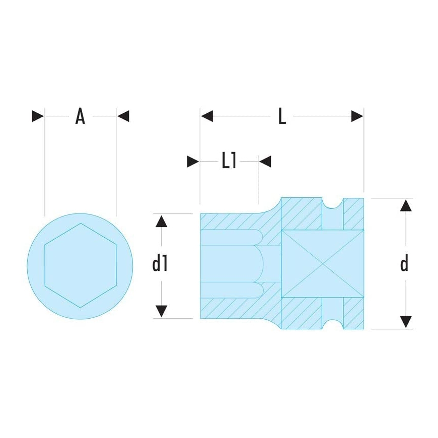 Facom NSD.24B impact socket – 2