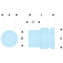 Facom NSD.24B galvutė Facom NSD.24B galvutė