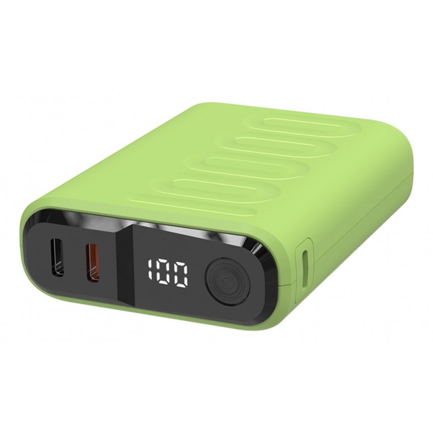 RealPower PB-10000C PD+ 10000 mAh Gaiši zaļš
