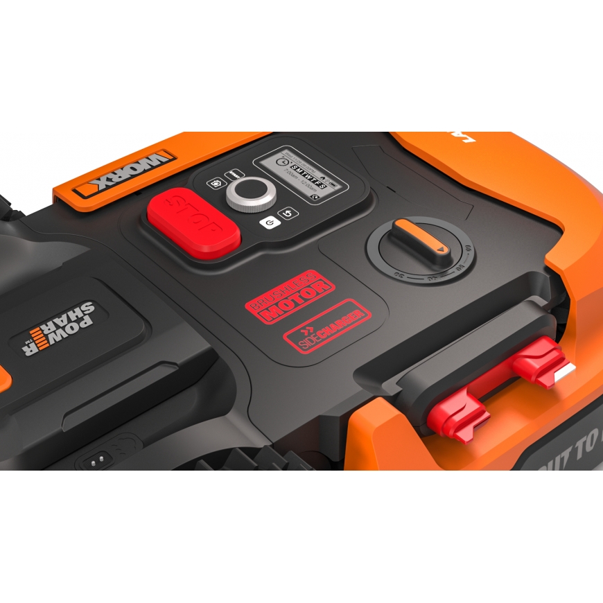 WORX WR148E ruohonleikkuri Robottiruohonleikkuri Akku Musta, Oranssi – 5