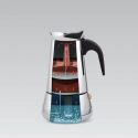 Maestro MR-1660 Moka pot 0.3 L Black, Stainless steel