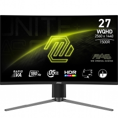 MSI MAG 27CQ6PF PC lamekuvar 68,6 cm (27") 2560 x 1440 pikslit Wide Quad HD LCD Must