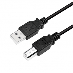 LogiLink CU0007B USB cable USB 2.0 2 m USB A USB B Black