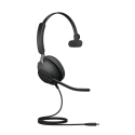 Jabra Evolve2 40 SE Гарнитура Проводная Оголовье Calls/Music USB Type-C / USB Type-A Черный