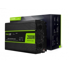 Green Cell INV11 toiteadapter ja vaheldi Automaatne 2000 W Must