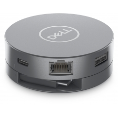 DELL DA305 Проводная USB 3.2 Gen 2 (3.1 Gen 2) Type-C Серебристый