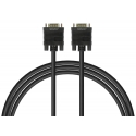 Savio Cl-202 VGA-kaapeli 1,8 m VGA (D-Sub) Musta