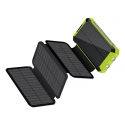 RealPower PB-20000 Solar 20000 mAh Belaidis įkrovimas Juoda, Žalia RealPower PB-20000 Solar 20000 mAh Belaidis įkrovimas Juoda, Žalia