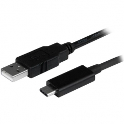 StarTech.com USB2AC1M USB kabelis USB 2.0 1 m USB A USB C Juoda