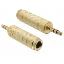 DeLOCK 65360 kabeļu spraudņu pāreja 3.5 mm 6.35 mm Zelts DeLOCK 65360 kabeļu spraudņu pāreja 3.5 mm 6.35 mm Zelts