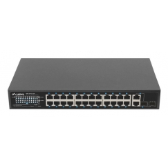 Lanberg RSFE-24P-2C-250 võrgulüliti Mittejuhitav Gigabit Ethernet (10/100/1000) Power over Ethernet tugi 1U Must