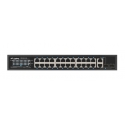 Lanberg RSFE-24P-2C-250 сетевой коммутатор Неуправляемый Gigabit Ethernet (10/100/1000) Питание по E