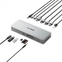 ALOGIC TB4DU4 dokstacija Vadu Thunderbolt Pelēks, Melns ALOGIC TB4DU4 dokstacija Vadu Thunderbolt Pelēks, Melns