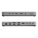 ALOGIC TB4DU4 dokstacija Vadu Thunderbolt Pelēks, Melns ALOGIC TB4DU4 dokstacija Vadu Thunderbolt Pelēks, Melns