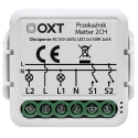 OXT moduļa releja 2 ķēdes Matter Wi-Fi Homekit