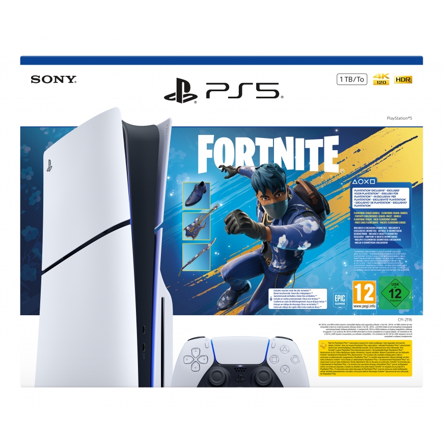 Sony PlayStation 5 - Fortnite Flowering Chaos Bundle 1 TB Wi-Fi Black, White – 2