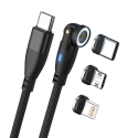 RealPower MagneticCharge 100 USB-kaapeli 1 m USB C Musta RealPower MagneticCharge 100 USB-kaapeli 1 m USB C Musta