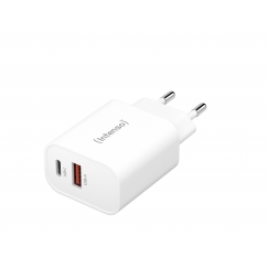 Intenso POWER ADAPTER USB-A/USB-C/7803012 Universaali Valkoinen AC Pikalataus Sisätila