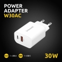 Intenso POWER ADAPTER USB-A/USB-C/7803012 Универсальная Белый Кабель переменного тока Быстрая зарядк