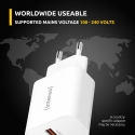 Intenso POWER ADAPTER USB-A/USB-C/7803012 Универсальная Белый Кабель переменного тока Быстрая зарядк