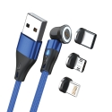 RealPower MagneticCharge3 USB cable 1 m USB A Blue RealPower MagneticCharge3 USB cable 1 m USB A Blue