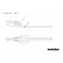 Metabo HS 18 LTX 45 Divkāršais asmens 2 kg Metabo HS 18 LTX 45 Divkāršais asmens 2 kg