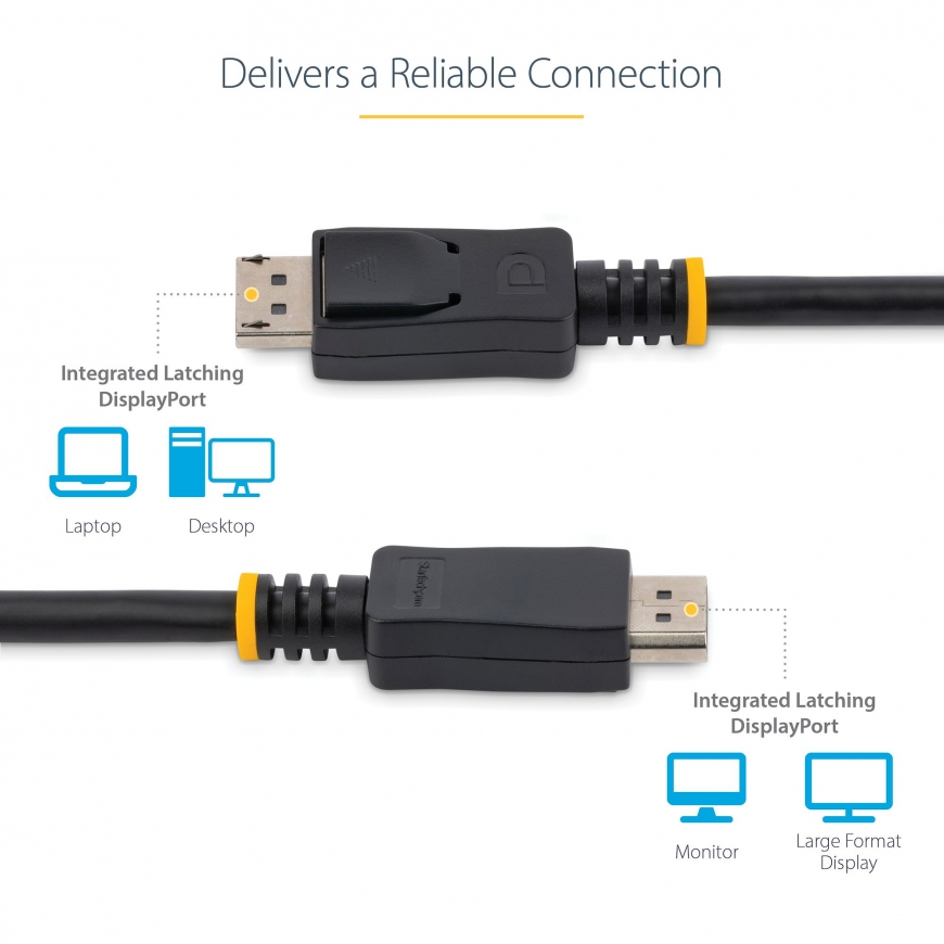 StarTech.com DISPL3M DisplayPort kabelis 3 m Melns – 5