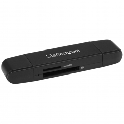 StarTech.com SDMSDRWU3AC кардридер USB 3.2 Gen 1 (3.1 Gen 1) Type-A/Type-C Черный