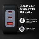 Intenso 7810010 virta-adapteri ja vaihtosuuntaaja Sisätila 100 W Musta
