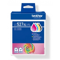 Brother LC527XLVAL струйный картридж 4 шт Подлинный Высокая (XL) Черный, Голубой, Пурпурный, Желтый