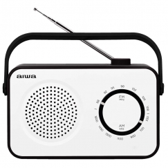 Aiwa R-190BW raadio Kaasaskantav Analoog Must, Valge