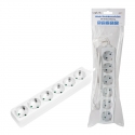 LogiLink LPS238 power extension 1.5 m 6 AC outlet(s) Indoor White