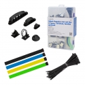 LogiLink KAB0084 cable organizer Universal Cable clip Multicolour 128 pc(s)