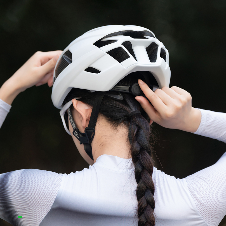 Rockbros LK-15 Carbon Fiber Bike Helmet 58-62cm - Light Gray – 2