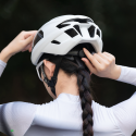 Rockbros LK-15 Carbon Fiber Bike Helmet 58-62cm - Light Gray