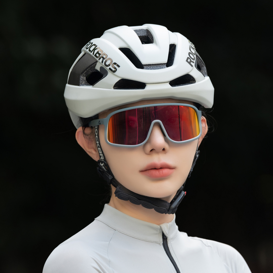 Rockbros LK-15 Carbon Fiber Bike Helmet 58-62cm - Light Gray – 3