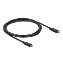 DeLOCK 86980 USB kabelis USB4 Gen 2x2 2 m USB C Melns DeLOCK 86980 USB kabelis USB4 Gen 2x2 2 m USB C Melns