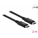DeLOCK 86980 USB кабель USB4 Gen 2x2 2 m USB C Черный DeLOCK 86980 USB кабель USB4 Gen 2x2 2 m USB C Черный