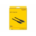 DeLOCK 86980 USB-kaapeli USB4 Gen 2x2 2 m USB C Musta DeLOCK 86980 USB-kaapeli USB4 Gen 2x2 2 m USB C Musta