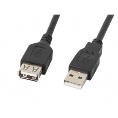 Lanberg CA-USBE-10CC-0007-BK USB кабель USB 2.0 0,7 m USB A Черный