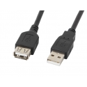 Lanberg CA-USBE-10CC-0007-BK USB кабель USB 2.0 0,7 m USB A Черный Lanberg CA-USBE-10CC-0007-BK USB кабель USB 2.0 0,7 m USB A Черный