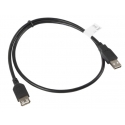 Lanberg CA-USBE-10CC-0007-BK USB кабель USB 2.0 0,7 m USB A Черный Lanberg CA-USBE-10CC-0007-BK USB кабель USB 2.0 0,7 m USB A Черный