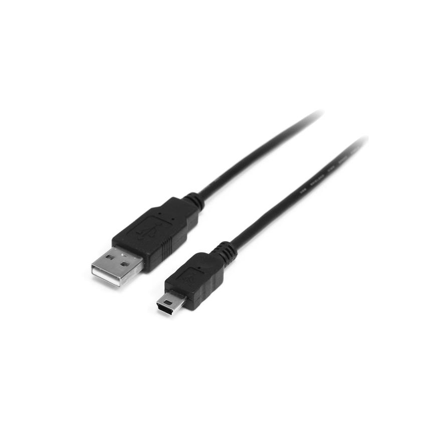 StarTech.com 0.5m USB/Mini USB USB-kaabel USB 2.0 0,5 m USB A Mini-USB B Must