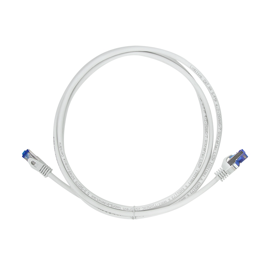 LogiLink C6A022S verkkokaapeli Harmaa 0,5 m Cat6a S/FTP (S-STP) – 4