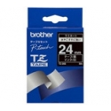 Brother Gloss Laminated Labelling Tape - 24mm, White/Black etikettien kirjoitusnauha TZ Brother Gloss Laminated Labelling Tape - 24mm, White/Black etikettien kirjoitusnauha TZ