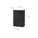 Immax SUN EASY IP44 4000K черное наружное солнечное настенное светодиодное освещение