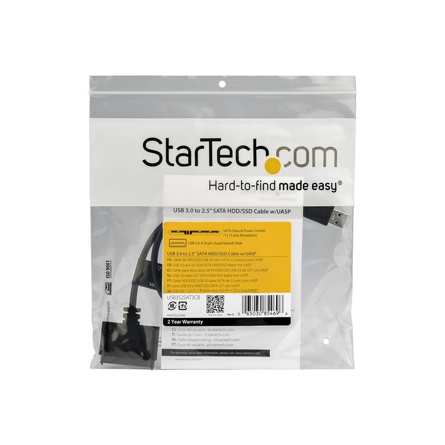 StarTech.com USB3S2SAT3CB knyginių kompiuterių dokas / jungčių replikatorius Juoda – 5